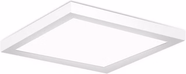 Living and Home 12W LED Square Surface Panel Light, White, W/D/H: 17 x 17 x 3.2 cm, 6500K
