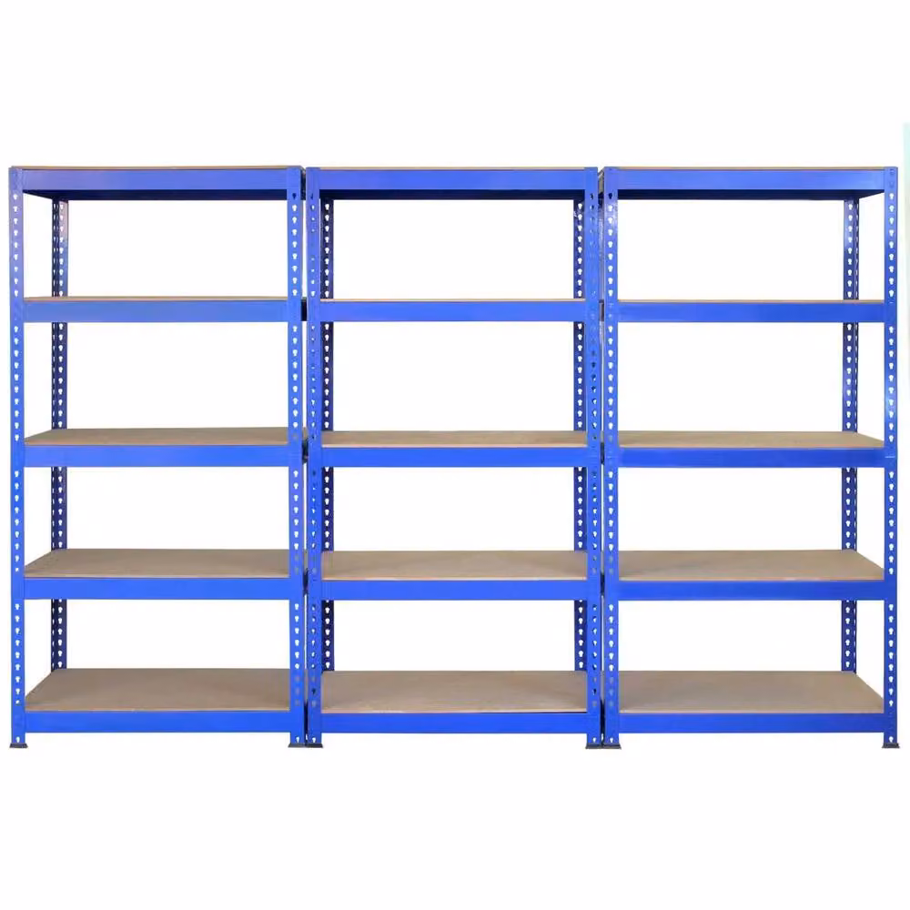 Monstershop Blue Q-Rax and Racking Storage Set with MDF Shelves, W/D/H: 120 x 50 x 180 cm and 90 x 50 x 180 cm – 2