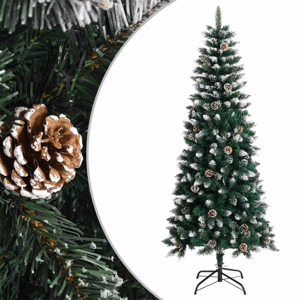 Berkfield Home Beautiful Artificial Christmas Tree in Green with Stand, Height: 180 cm – 2
