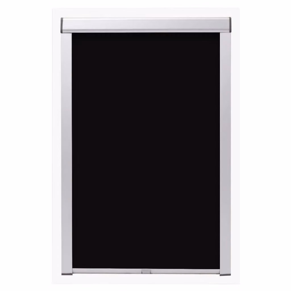 Berkfield Home Blackout Roller Blind in Black, Thermal Insulating Polyester – 2