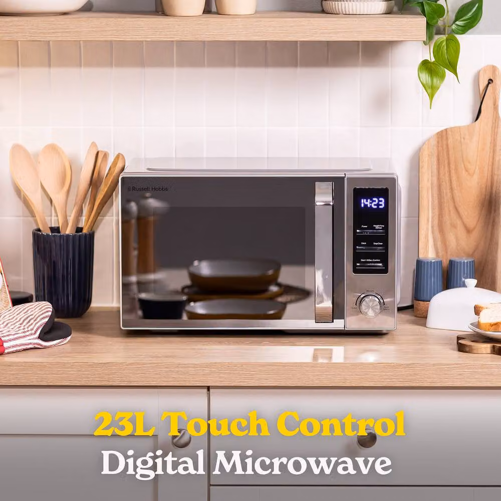 Russell Hobbs RHM2372 Digital Solo Microwave, 23L, 800W, Silver – 2