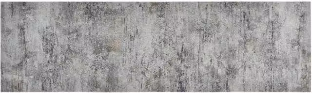Berkfield Home Beton Washable Velvet Kitchen Rug, Grey, W: 60 cm x L: 180 cm