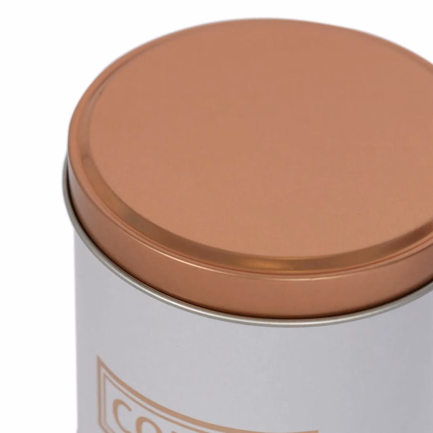 Harbour Housewares 3pc Airtight Metal Tea Coffee Sugar Canister Set in White – 2