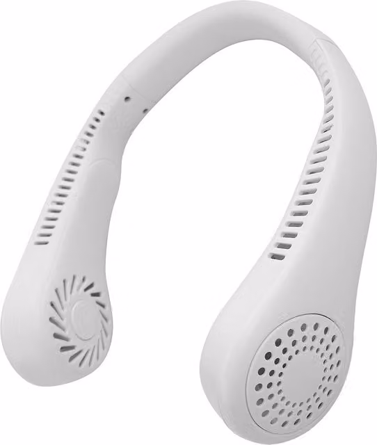 Breeze It Rechargeable Portable Neck Fan - White