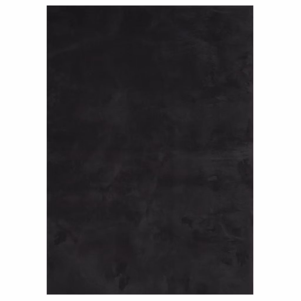 Berkfield Home HUARTE Short Pile Washable Black Rug, W: 120 cm, D: 170 cm – 1