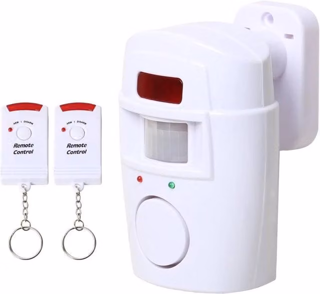 Flavora Battery Operated White Motion Sensor Shed Alarm