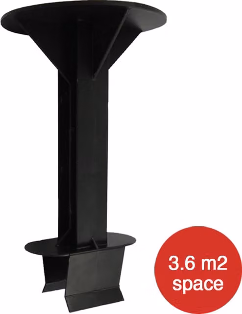 Black Plastic Loft Storage Stilts