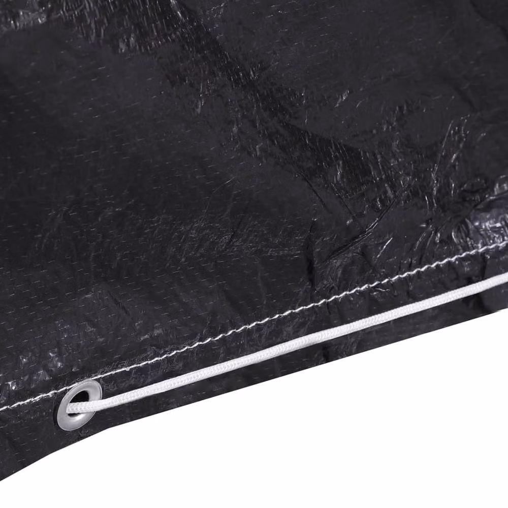 Berkfield Home Swing Bench Covers, 2 Pack, Black, W/D/H: 255 x 145 x 170 cm – 5