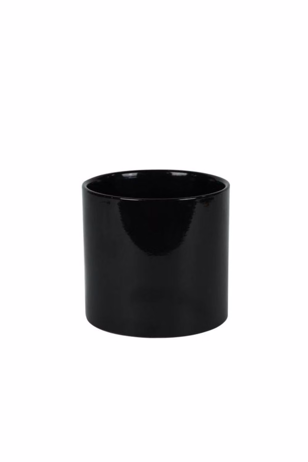 KDMD Hortus Glossy Black Ceramic Tabletop Pot, 2 Pack, Diameter: 13 cm – 2