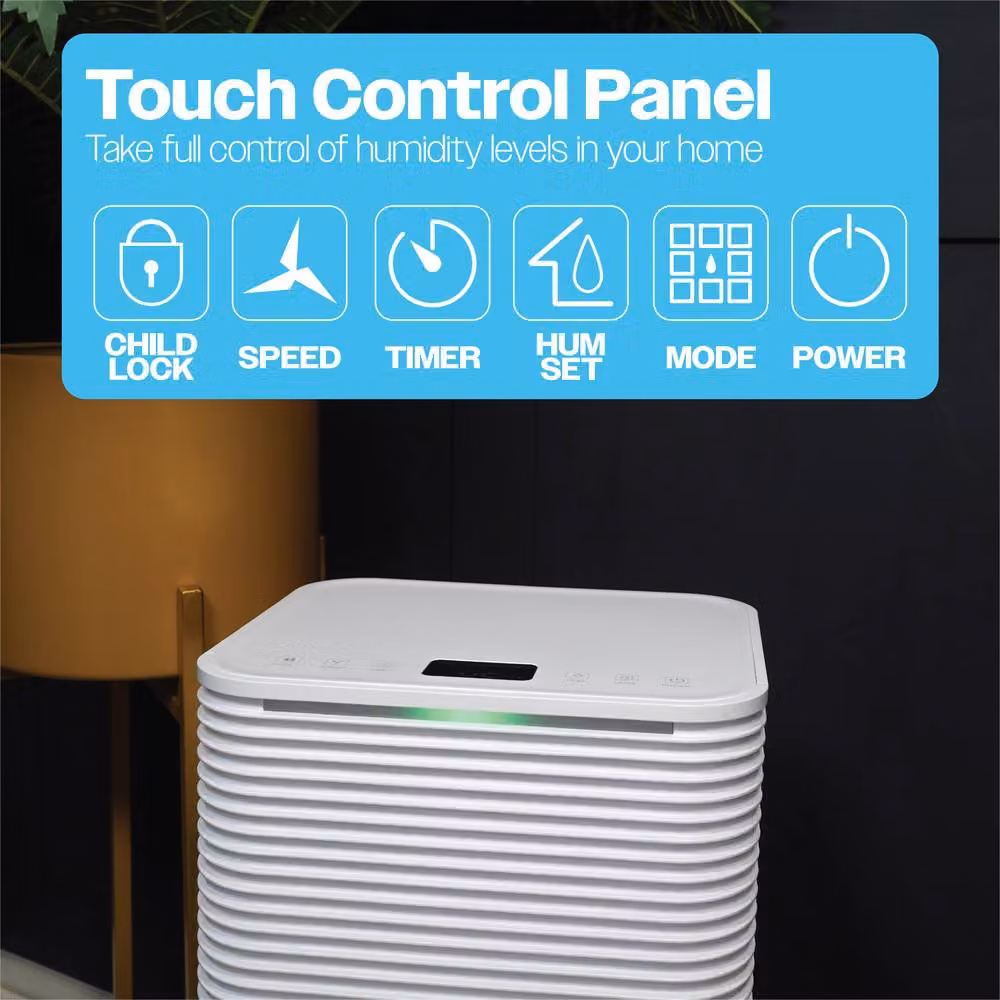 Prem-i-Air 10L Compressor Dehumidifier in White – 3