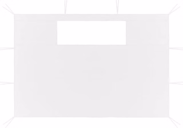 Berkfield Home Gazebo Sidewalls with Windows, 2 Piece Set, White