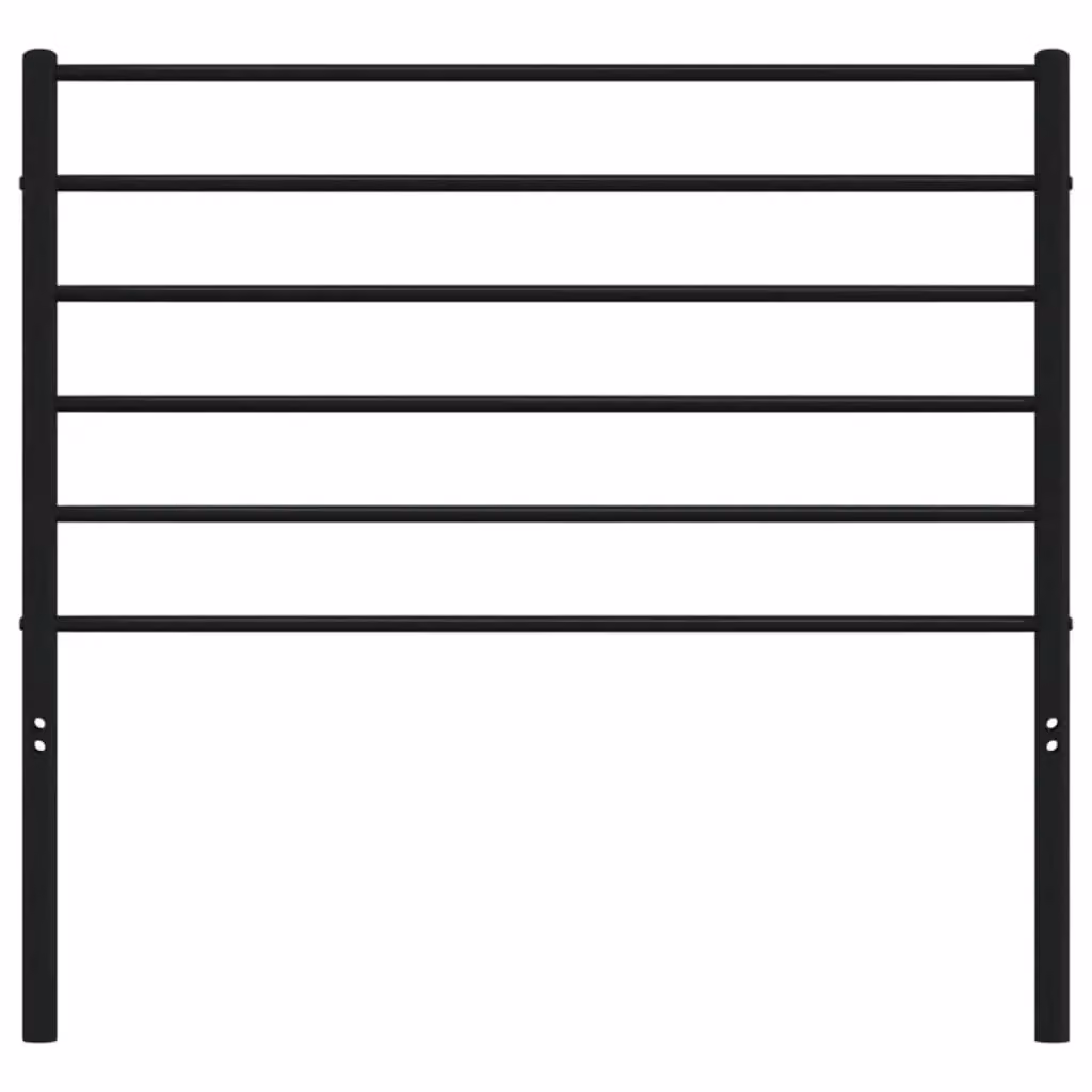 Berkfield Home Classic Metal Headboard in Black, Width: 100 cm – 3