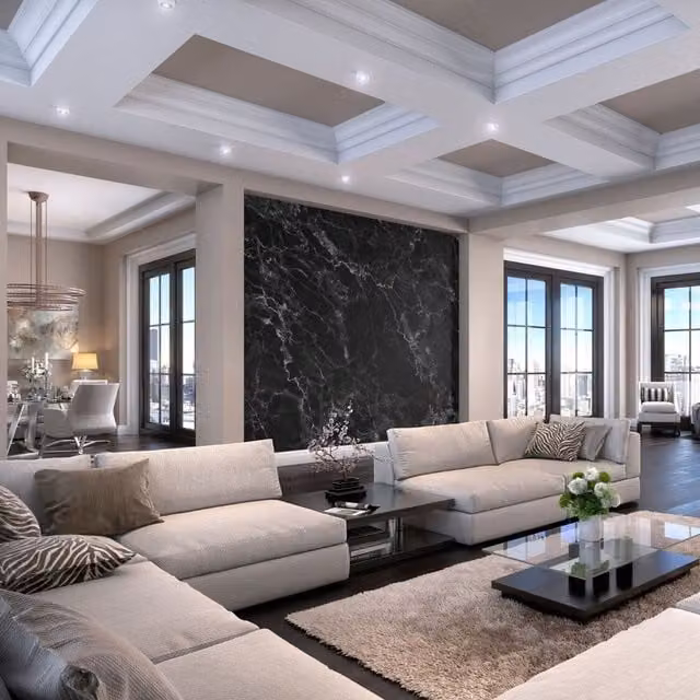 Origin Murals Black Abstract Marble Wall Mural