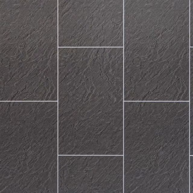 Neptune Riven Slate Grey Bathroom Wall Panel, W/H: 100 x 240 cm, Thickness: 10 mm