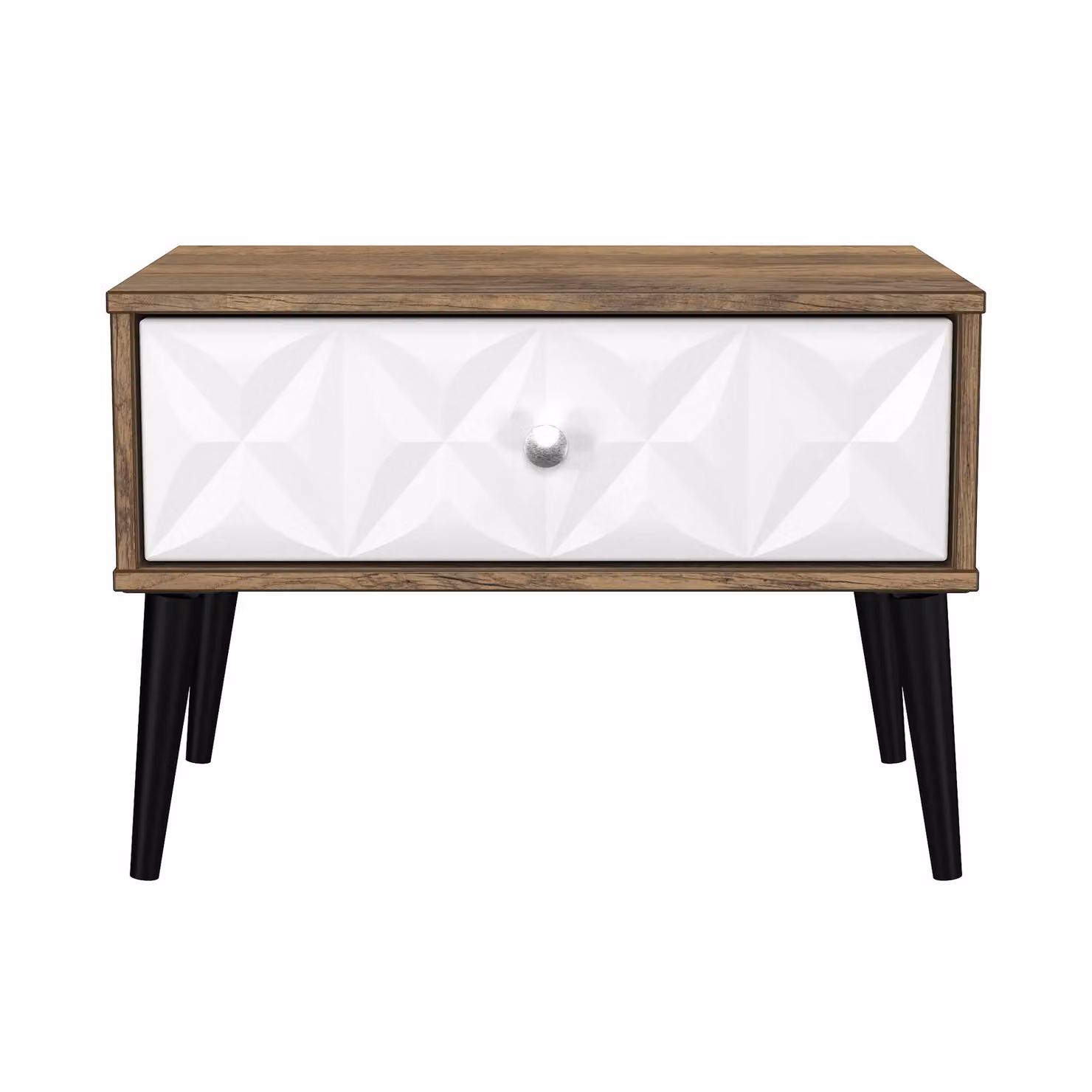 Ready Assembled 2 U Toledo Wide Side Table with 1 Drawer in Dark Brown – 2