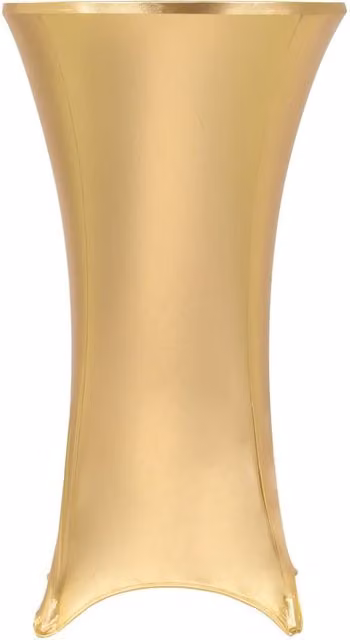 Berkfield Home Set of 2 Gold Stretch Round Tablecloths, 80 cm