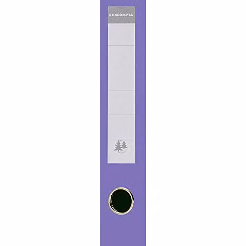Exacompta Prem'Touch PVC Lever Arch File for A4 Documents, 2 Rings, Dark Purple, Spine Width: 7 cm, W/D/H: 32 x 29 x 7 cm – 2