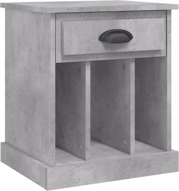 Berkfield Home Bedside Cabinet in Grey, W/D/H: 43 x 36 x 50 cm – 1