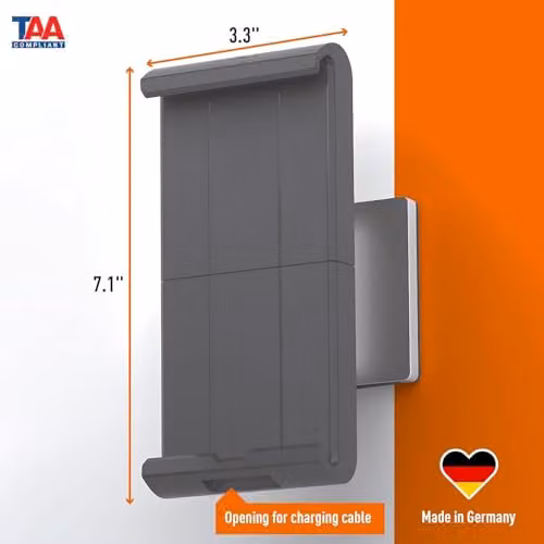 Durable Universal Tablet Holder Wall Mount, Lockable and Rotatable, Silver – 3
