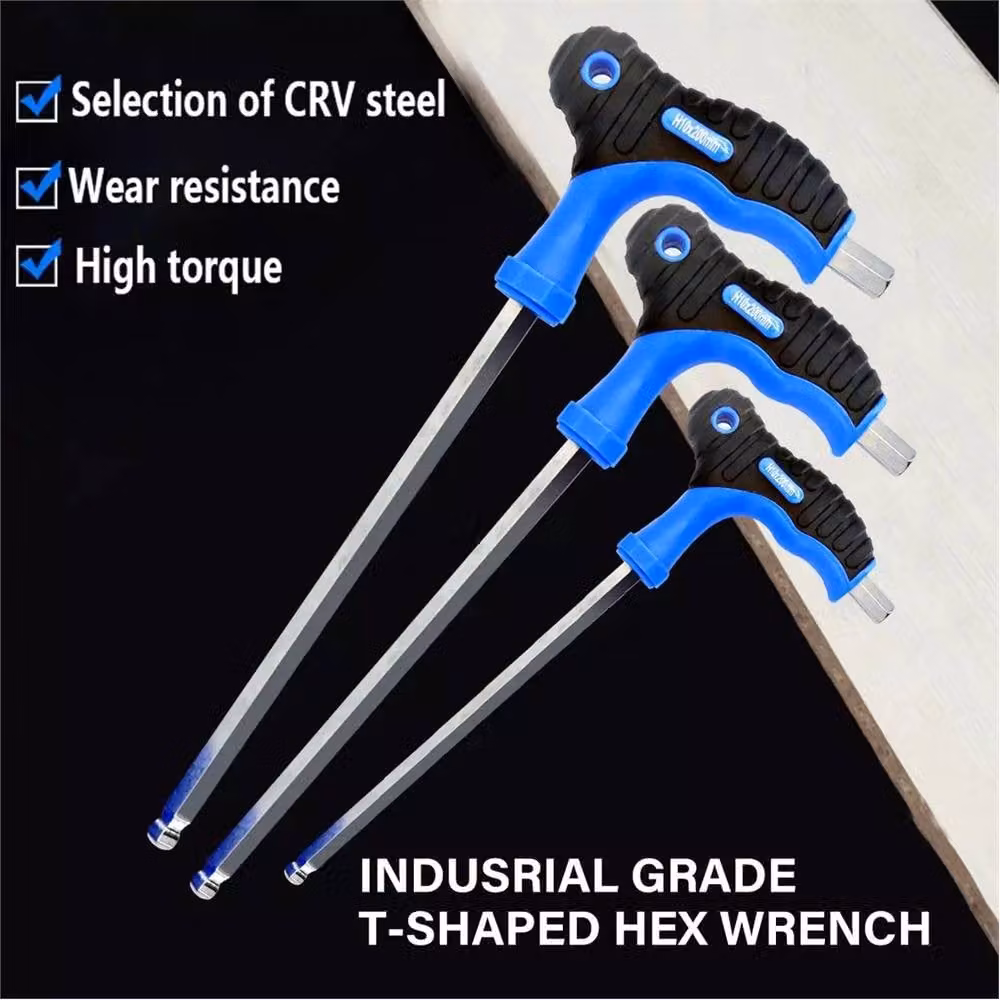 Nordara 18-Piece T-Handle Torx Bit Wrench Set with Storage Rack, Blue – 3