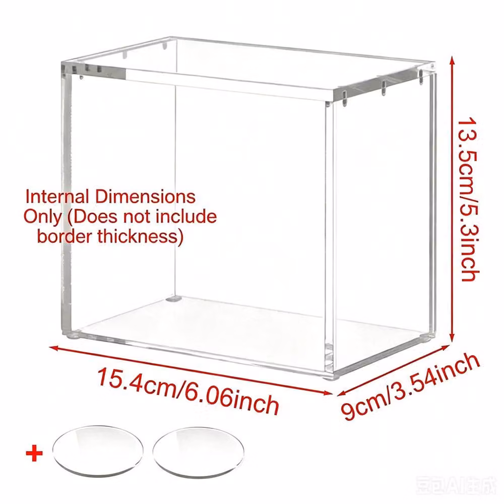 NESTLUNE Premium Transparent Acrylic Pokemon TCG Booster Box with Lid – 2