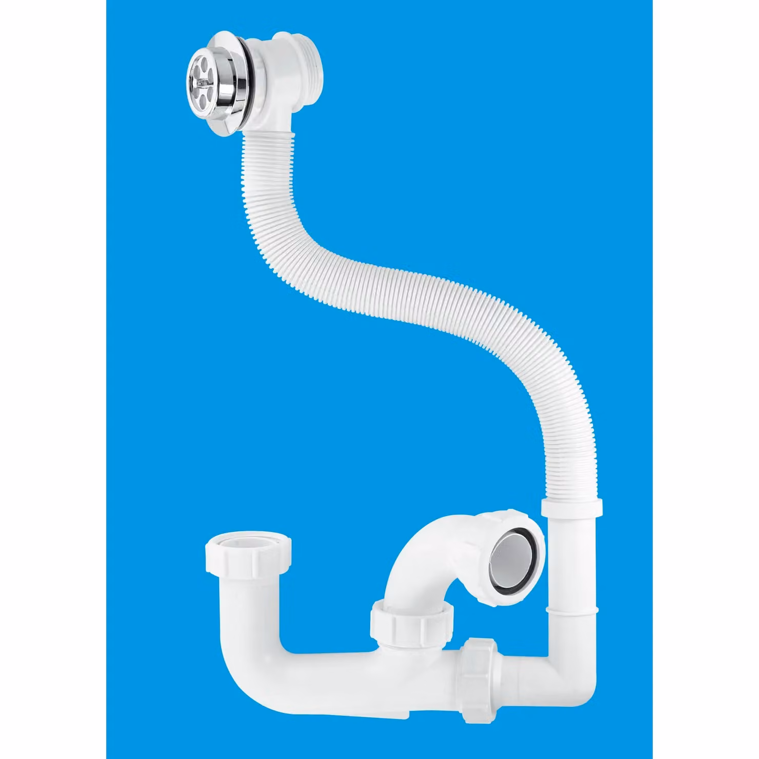 McAlpine WF1 Wasteflow with FJ10 Trap in White 1.5 inch Plastic – 2