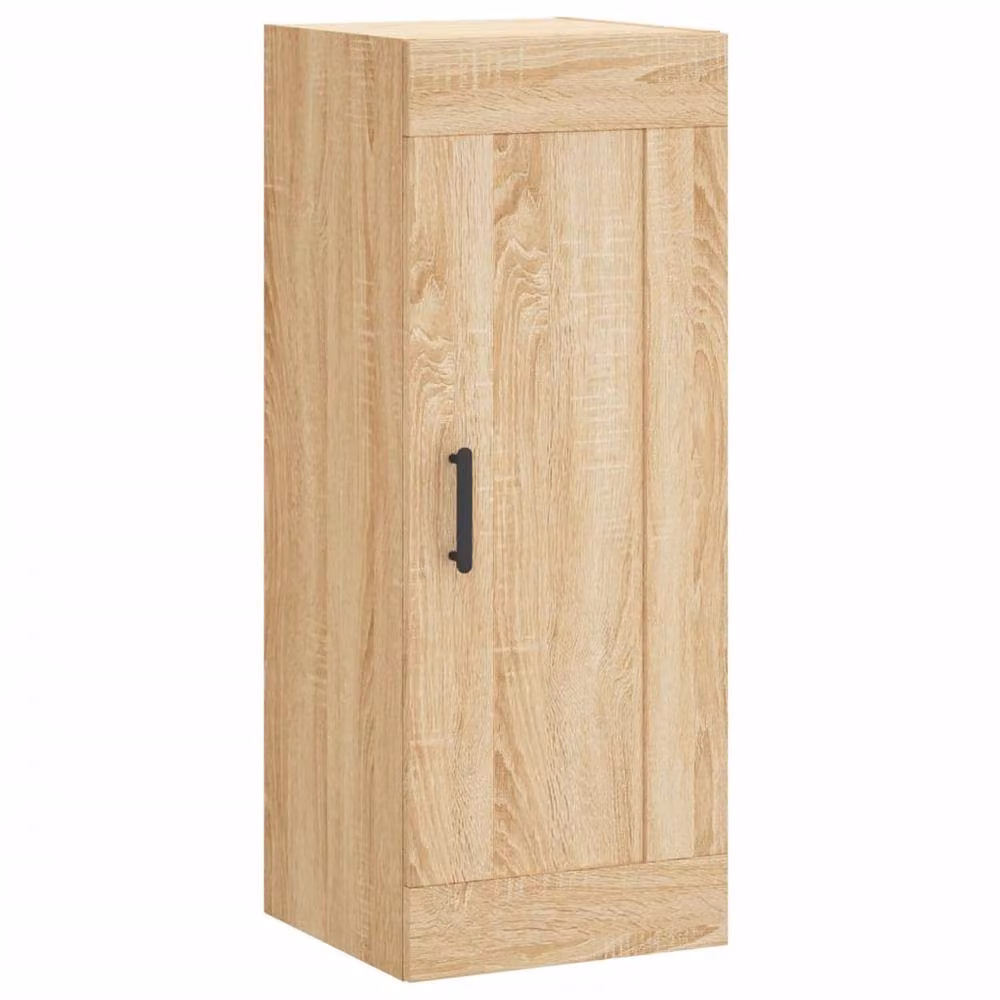 Berkfield Home Wall Mounted Sonoma Oak Cabinet in Light Brown, W/D/H: 34.5 x 34 x 90 cm – 2