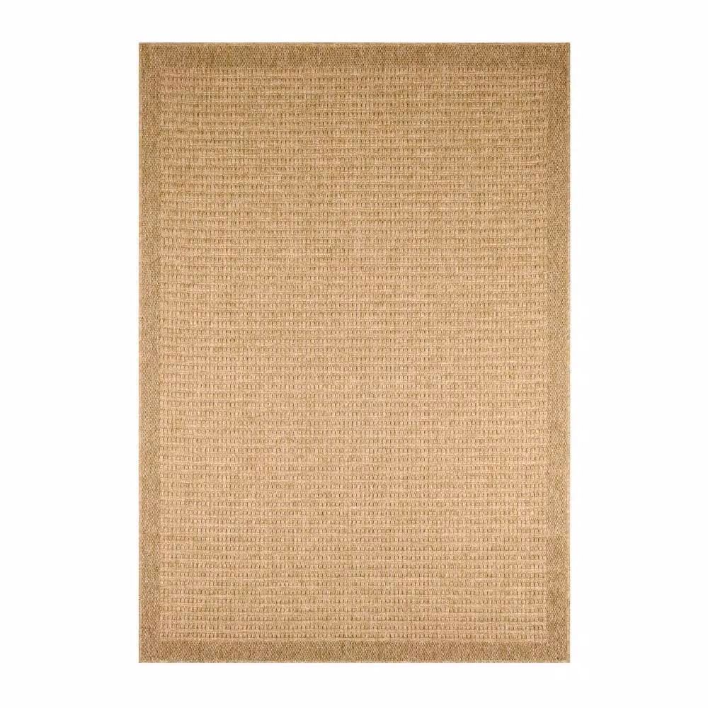 sweeek Beige Indoor/Outdoor Jute Hessian Effect Rug, W/D: 120 x 160 cm – 2