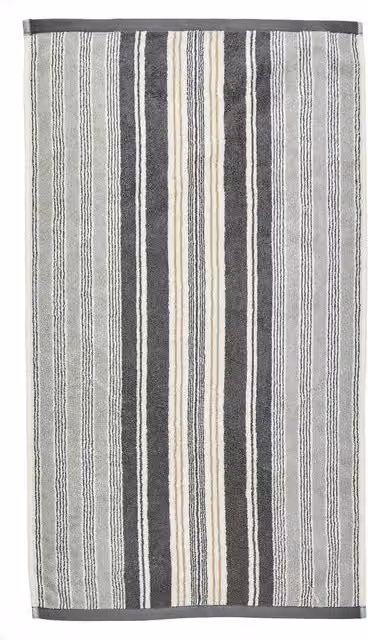 Helena Springfield Beach House Stripe Cotton Towel in Grey – 1