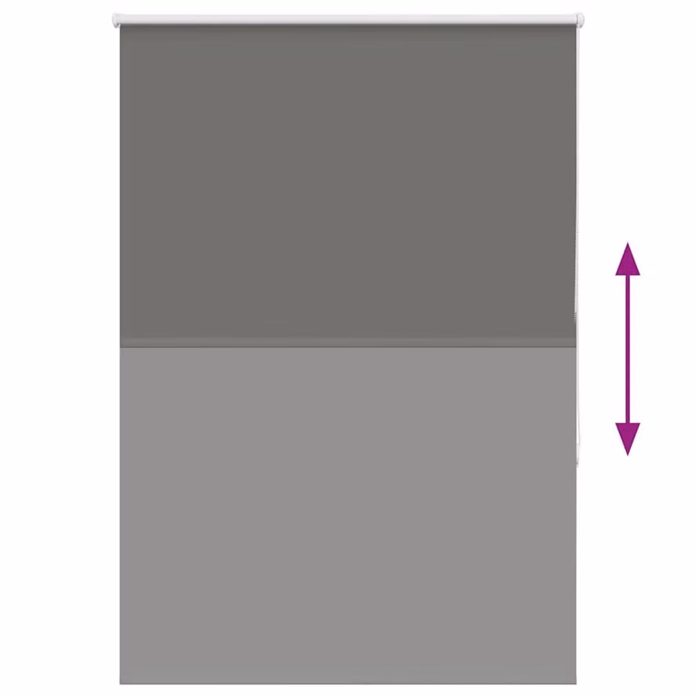 Berkfield Home Grey Blackout Roller Blind, Thermal Insulating Polyester, W: 110 cm, H: 150 cm