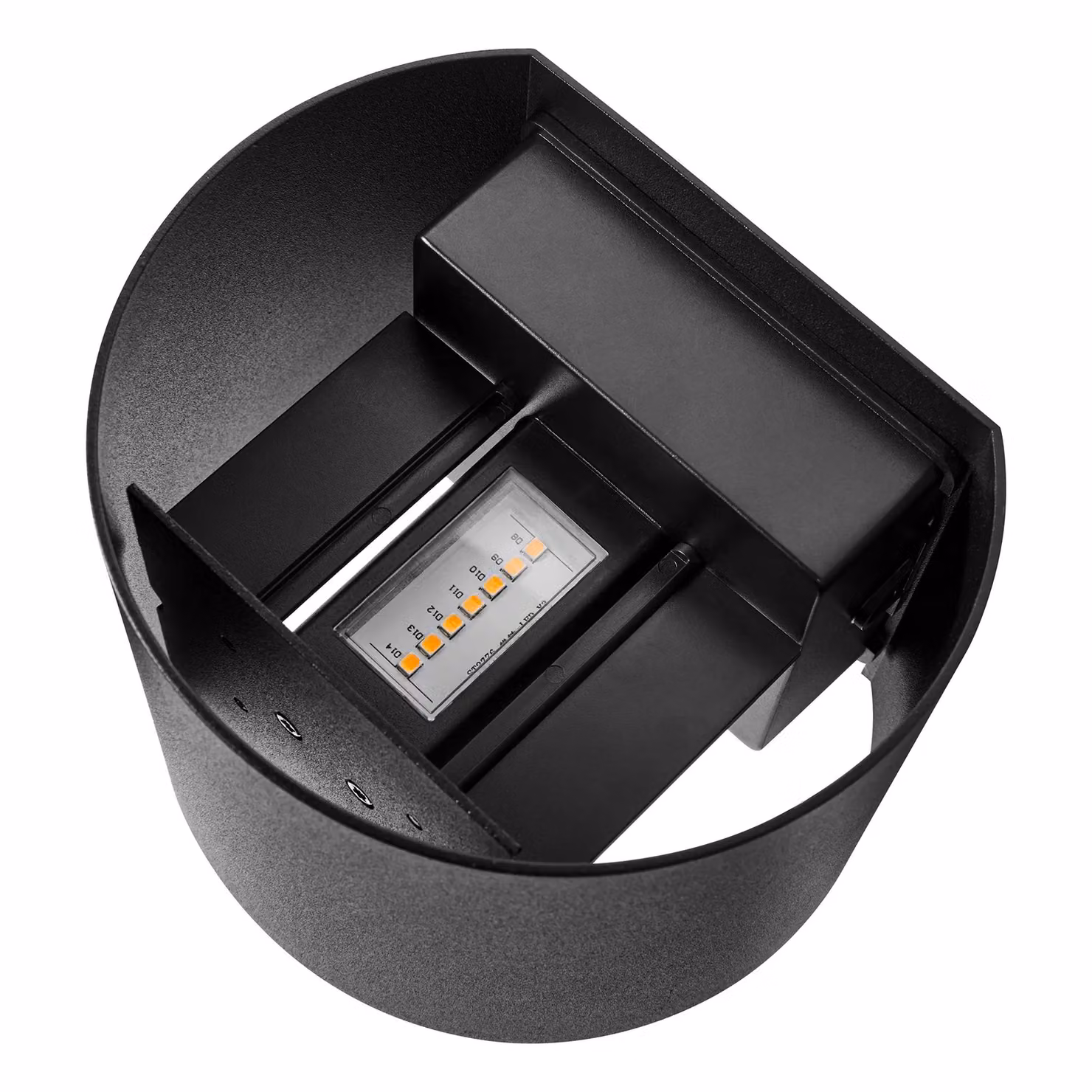 Nordlux Milda LED Outdoor Wall Light in Black Metal with Up and Down Light Effect, IP44, 3000k Warm White – 3