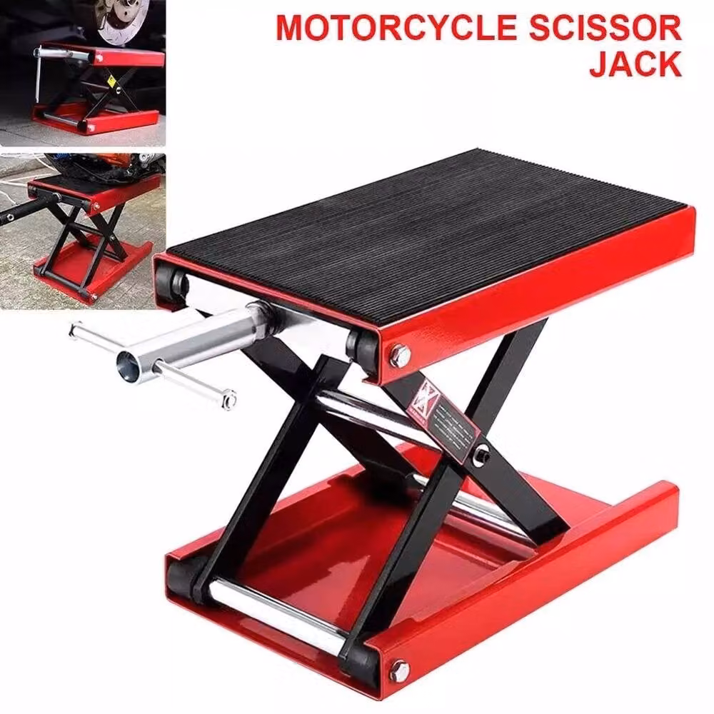 NESTLUNE Red Motorbike Workshop Table Bench with 500kg Capacity, W: 100 cm, D: 40 cm, H: 34 cm – 4