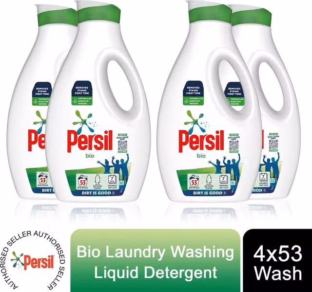 Persil Bio Laundry Washing Liquid Detergent, 1.431 l