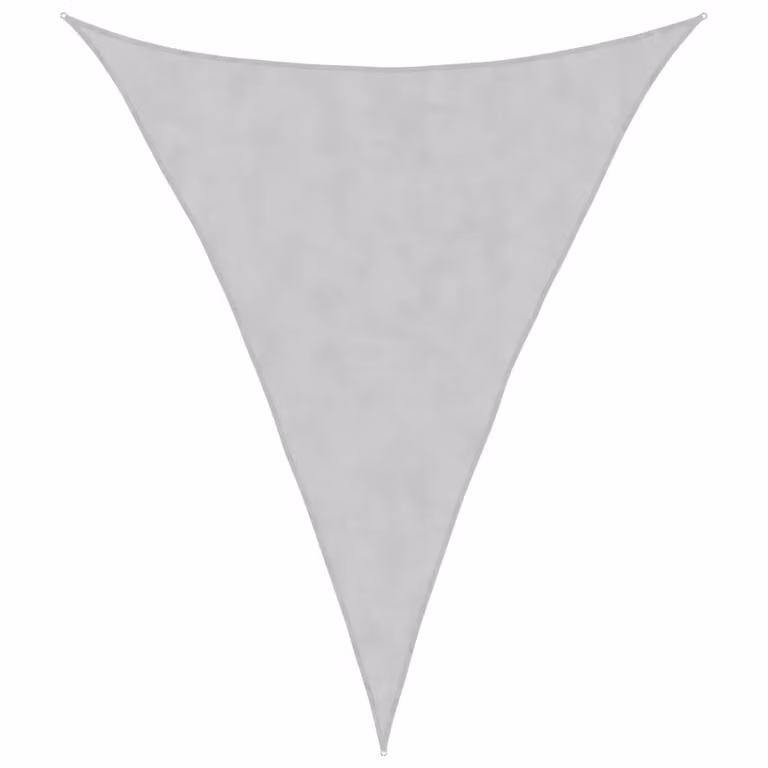Berkfield Home Sun Shade Sail in Light Grey, 100% Polyester Oxford, W: 5 m, D: 6 m, H: 6 m