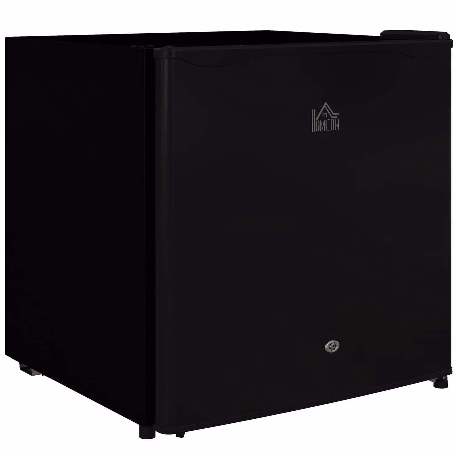 HOMCOM 46L Black Countertop Mini Fridge with Chiller Box and Reversible Door – 2