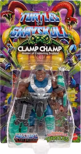 Mattel Masters of the Universe Origins Turtles of Grayskull Clamp Champ Action Figure in Brown and Multicolour – 2