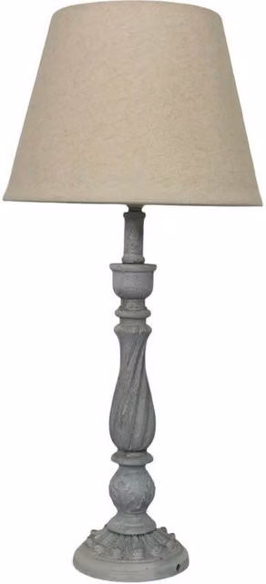 ii Minster Tabletop Lamp and Shade in Grey, W/D/H: 12 x 12 x 54 cm – 1