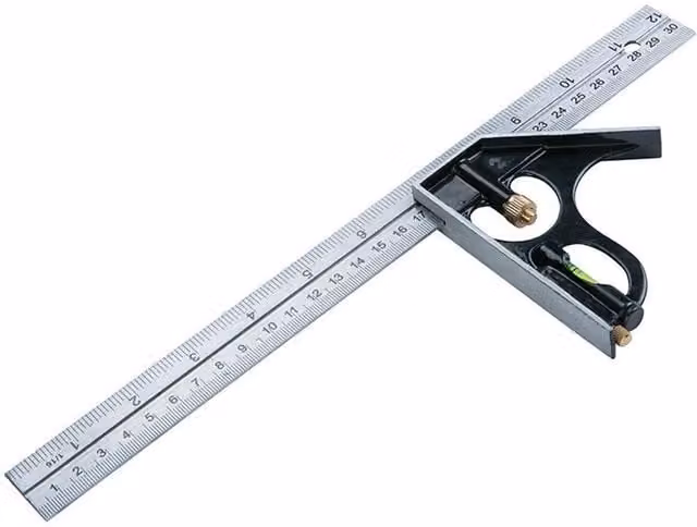Bluespot Tools Combination Square, Silver and Multicolour, 300mm