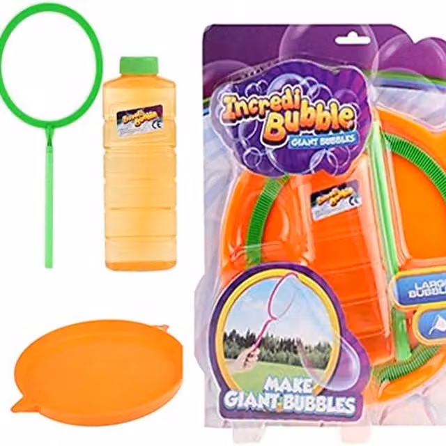 UMKYTOYS Kids Giant Mega Bubble Wand with Bubble Solution, Multicolour