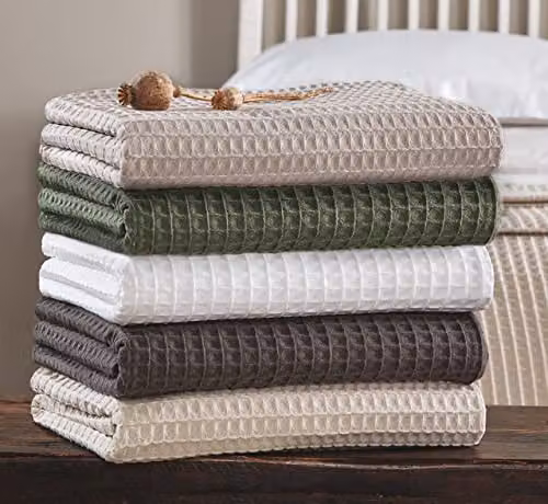 Allure Bath Fashions Waffle Pique Cotton Bedspread, Beige, W: 225 cm, D: 250 cm – 3