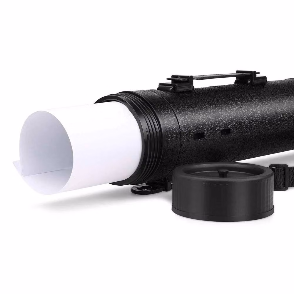 KORVIXA Medium Handle Portfolio Tube Storage Box in Black, W/D/H: 50 x 50 x 50 cm – 4