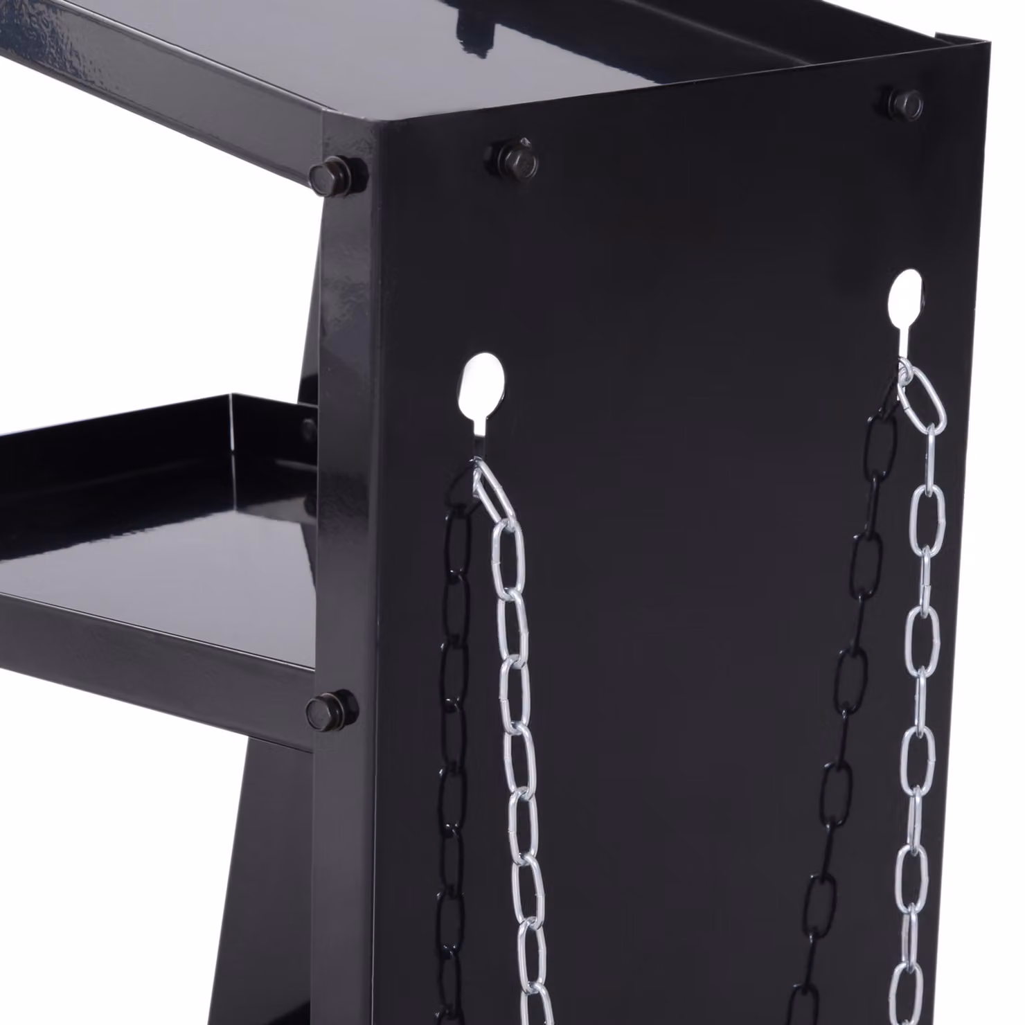DURHAND Black Steel Welding Trolley Cart with Gas Bottle Storage and Wheels – 8