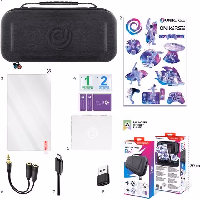 Nintendo Switch 2 8-in-1 Starter Pack in Black