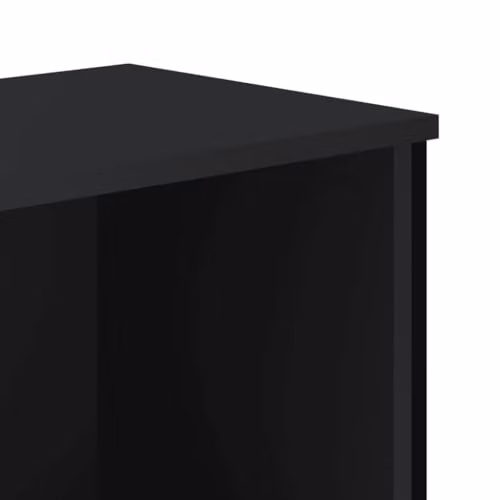 vidaXL Modern Black Bookcase with Back Panel, W/D/H: 80 x 31 x 106 cm – 4