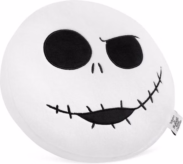 Disney The Nightmare Before Christmas 3D Plush Round Cushion in White