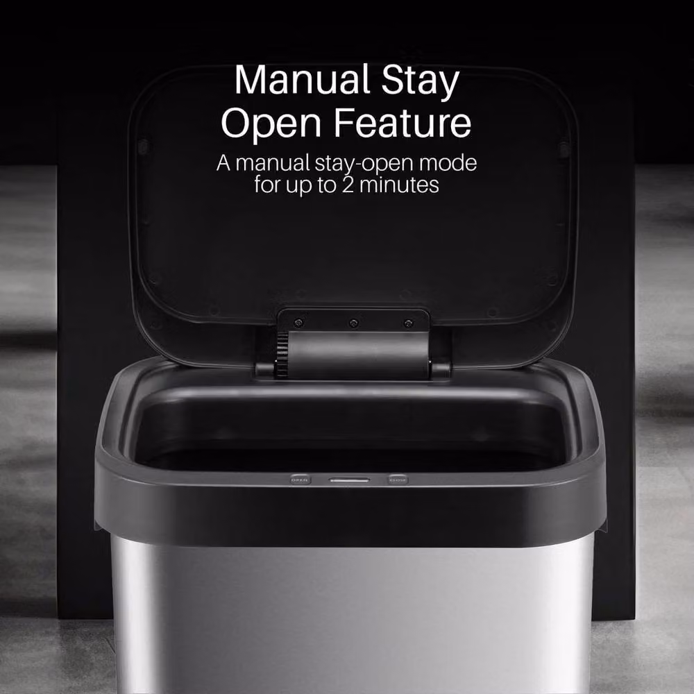 Kelvenix 50L Smart Motion Sensor Kitchen Bin in Silver – 3