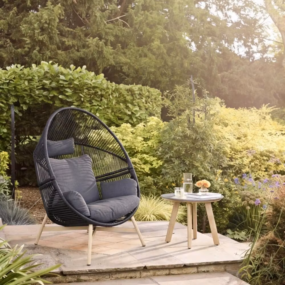 Leisure Grow Zara Cocoon Chair in Grey