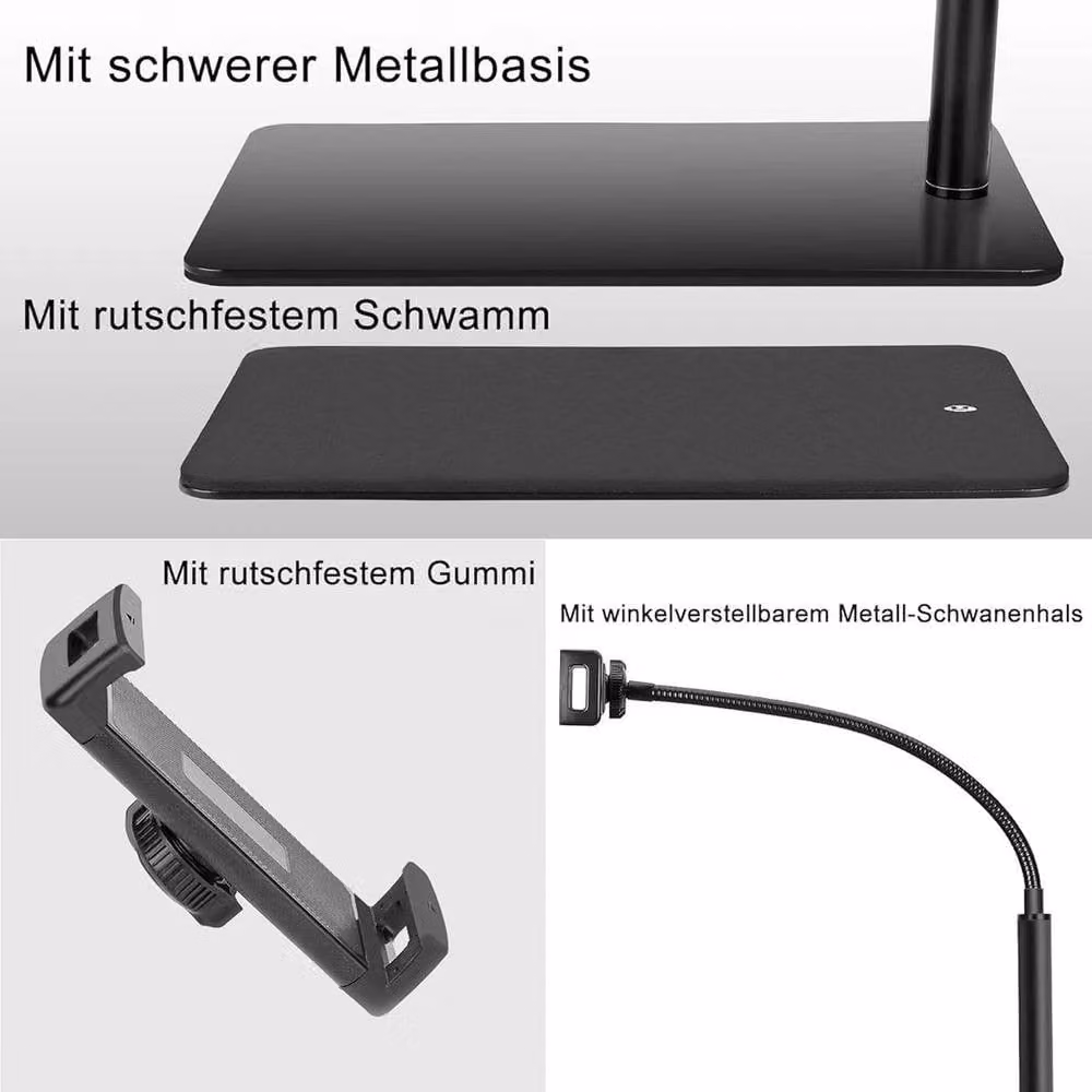 Kelvenix Universal Adjustable Floor Stand Holder in Black – 4