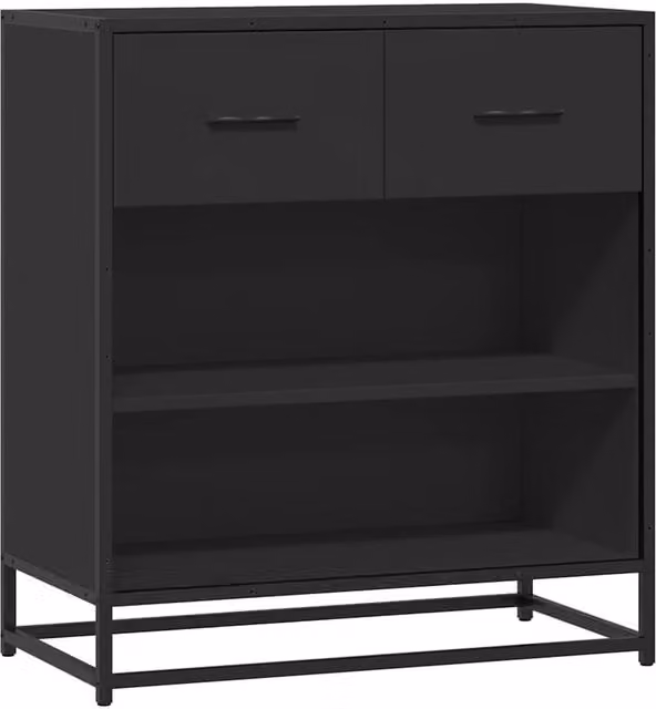 Berkfield Home Industrial Sideboard in Black, W/D/H: 68 x 35 x 76 cm