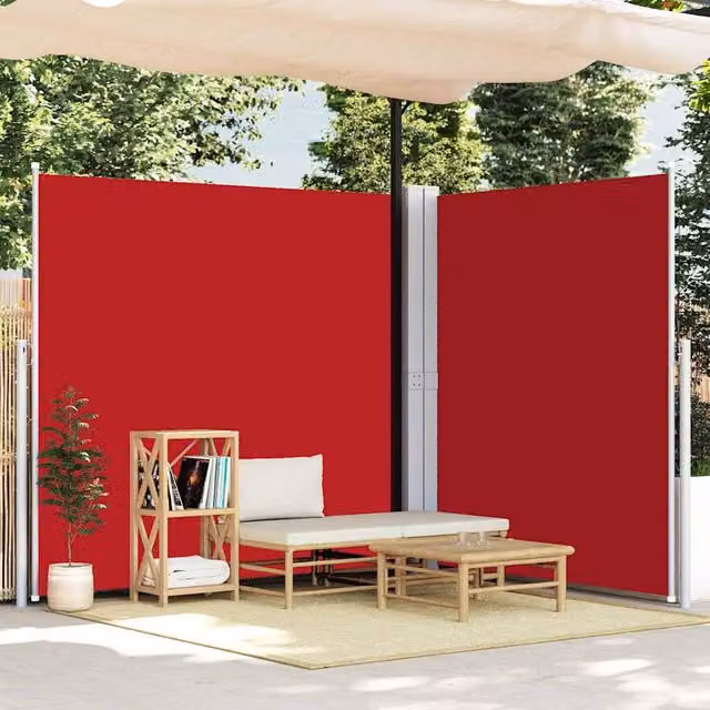 Berkfield Home Red Retractable Roller Side Awning W/D/H: 220 x 600 cm – 1